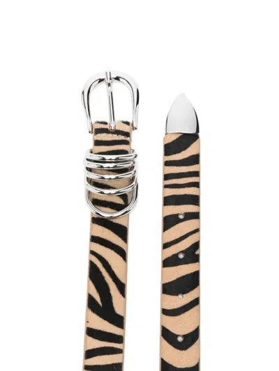 Dehanche Zebra-print Ring Belt In Multi