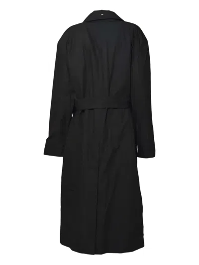 Our Legacy Tailored Black Coat With Minimalist Design And Structured Silhouette In Black