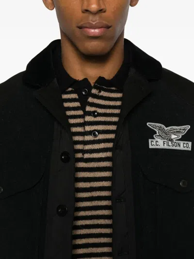 Junya Watanabe Tailored Jacket With Quilted Panels And Pockets In Black