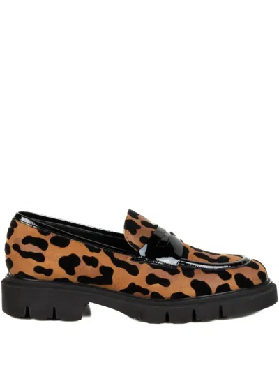 Luca Grossi Leather Loafers In Brown