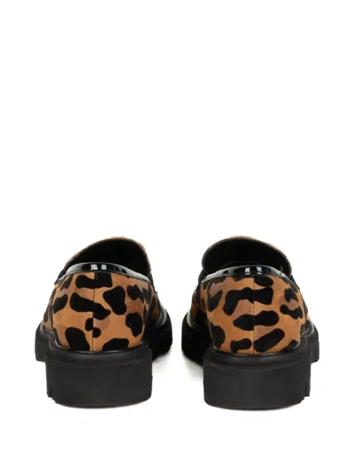 Luca Grossi Leather Loafers In Brown