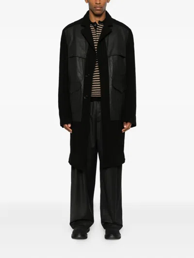 Junya Watanabe X Filson Panelled Coat In Black