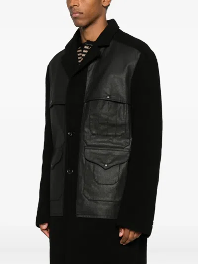 Junya Watanabe X Filson Panelled Coat In Black