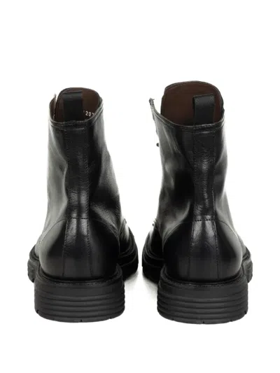 Franco Fedele Leather Biker Boots In Black