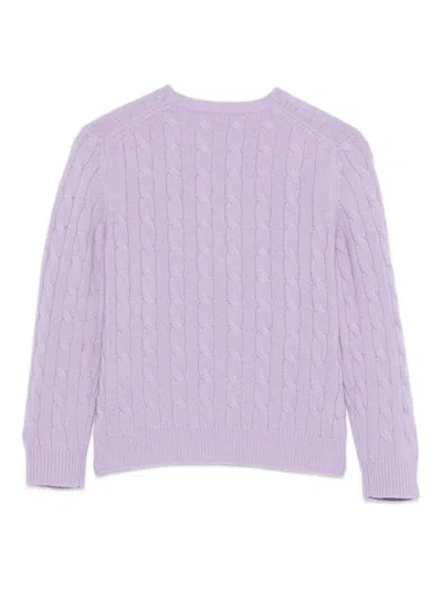 Mc2 Saint Barth Cable-knit Sweater In Blue