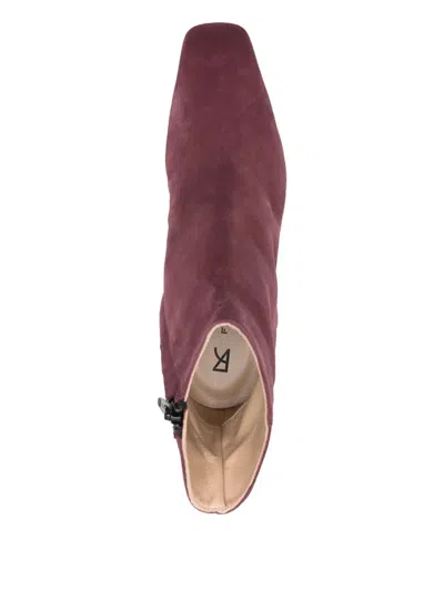 Fabio Rusconi 55mm Saturnia Ankle Boots In Red