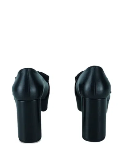 Pre-owned Gucci 90mm Gg Marmont Loafers In Black