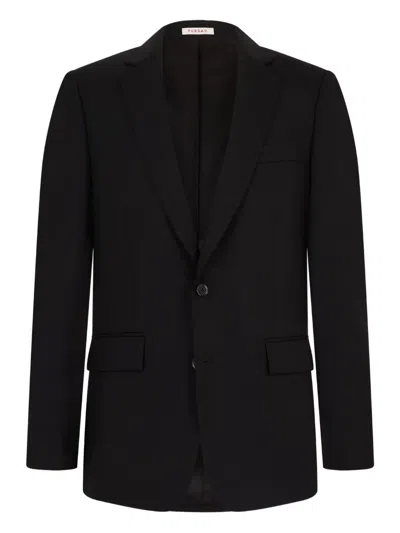Fursac Single-breasted Notched-lapel Suit In Black