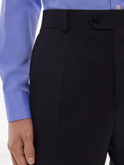 Fursac Front-pleats Tailored Trousers In Black