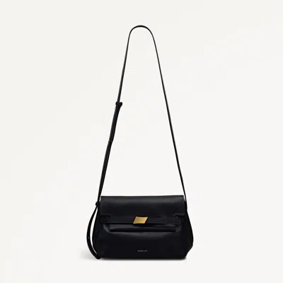 Radley London Black Small Flapover Cross Body Bag In Black