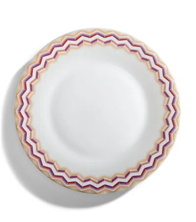 Missoni Porcelain Zigzag Jarris 156 Dinner Plate In Multi