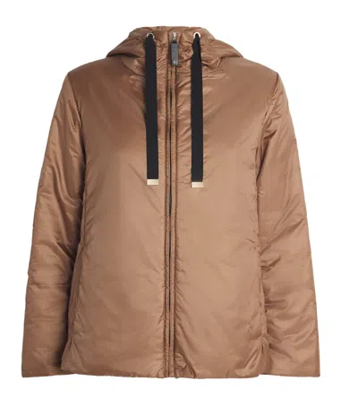 Max Mara Water-repellent Padded Jacket In Brown