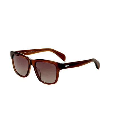 Rag & Bone Men's Crystal Brown 54mm Sunglasses In Multi