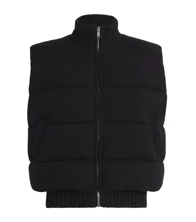 Joseph Merino Wool Down Puffer Gilet In Black