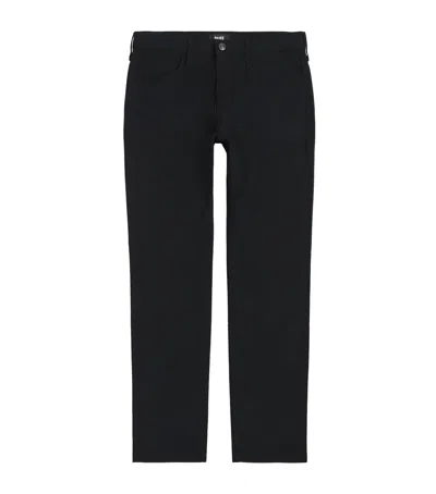 Paige Stretch Cotton Macneil Trousers In Black