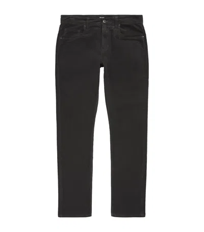 Paige Corduroy Federal Slim-straight Jeans In Black