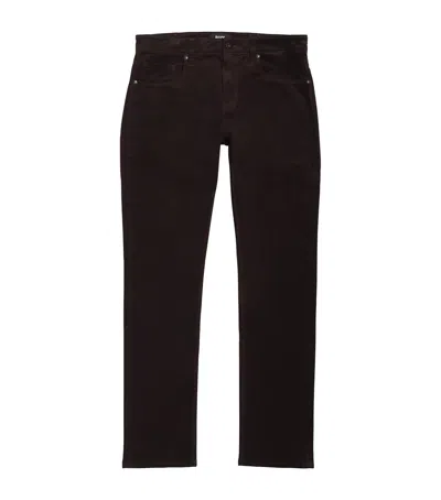 Paige Corduroy Federal Slim-straight Jeans In Brown