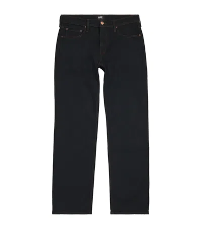 Paige Doheny Straight Jeans In Black