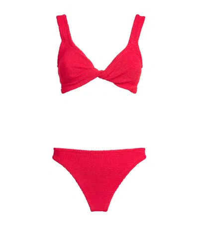 Hunza G Coverage Juno Bikini In Red