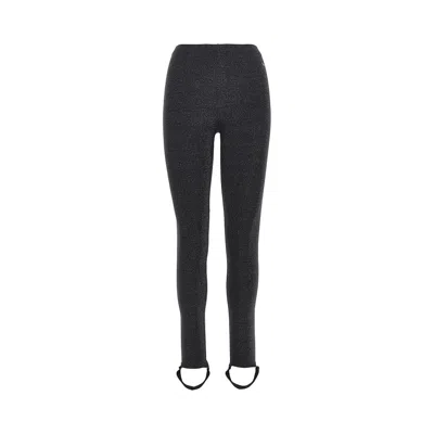 Ea Bodywear Lurex Loungewear Leggings In Black