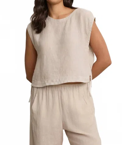 Velvet By Graham & Spencer Tavia Crop Top In Cobble In Multi