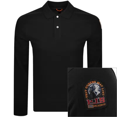 Parajumpers Oberon Polo T Shirt Black In Black