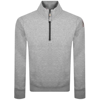 Parajumpers Broad Peak Zip Sweatshirt Grey In Gray