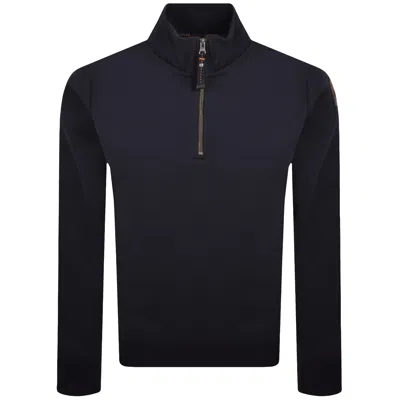 Parajumpers Broad Peak Zip Sweatshirt Navy In Blue