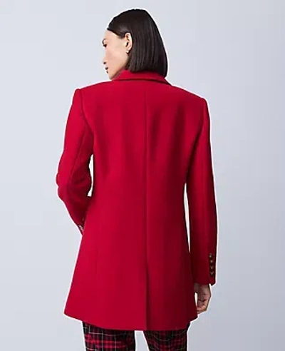 Ann Taylor Petite Fitted Double Breasted Coat In Brown