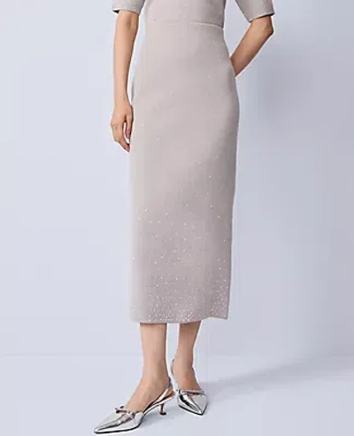 Ann Taylor Embellished Sweater Skirt In Multi