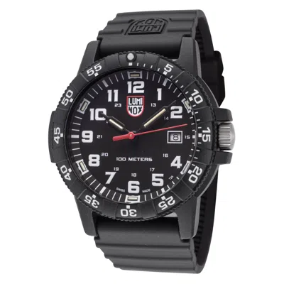 Luminox Men's Leatherback Sea Turtle Quartz Watch In Black