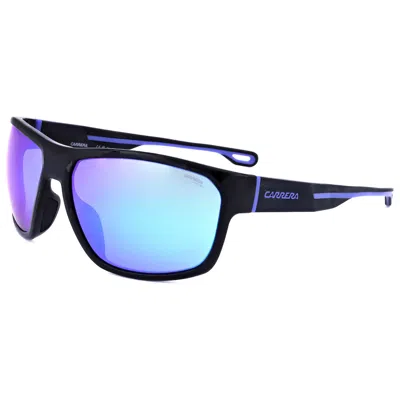 Carrera Men's Black Blue 63mm Sunglasses In Gray