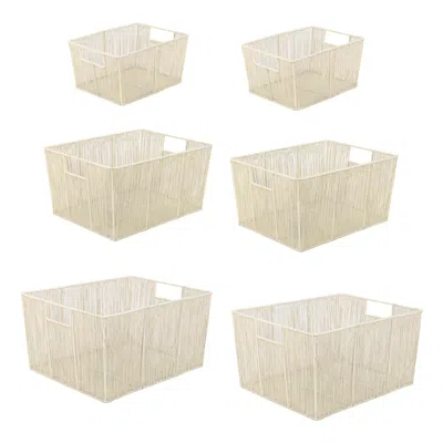 Happimess Sutton Modern Glam Handmade Wire Metal Nesting Storage Baskets
