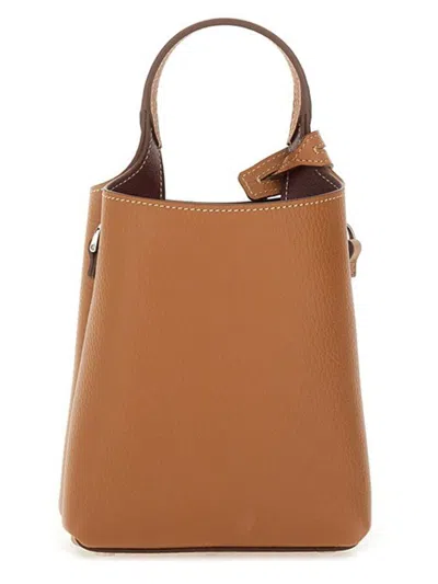 Tod's Micro Calfskin Leather Bag In Brown