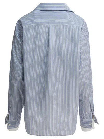 Acne Studios Light Blue Cotton Shirt In Multi