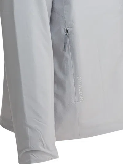 Houdini Sportswear Grey Recycled Polyester Blend Jacket In White
