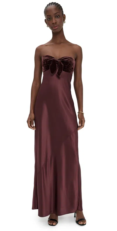 Cami Nyc Lavinia Gown Cranberry In Brown