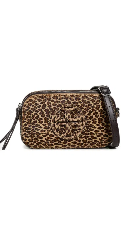 Tory Burch Miller Leopard Mini Crossbody Bag Multi In Multi
