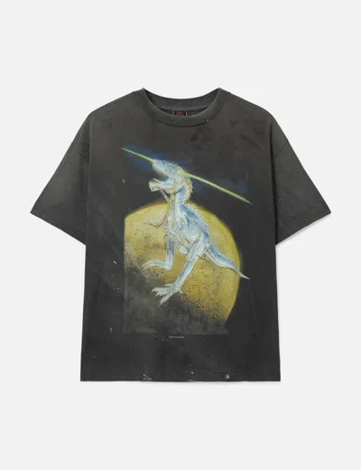 Saint Michael Saint Mxxxxxx X Hajime Sorayama Srym T-rex T-shirt In Gray
