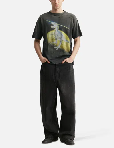 Saint Michael Saint Mxxxxxx X Hajime Sorayama Srym T-rex T-shirt In Gray