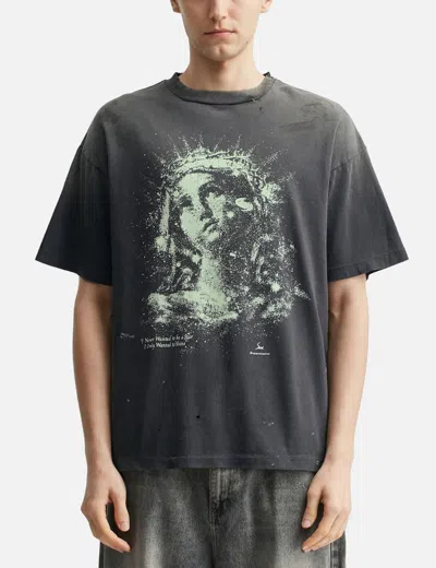 Saint Michael Maria Short Sleeve T-shirt In Multi