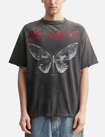 Saint Michael Big Mess Short Sleeve T-shirt In Black