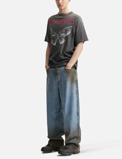 Saint Michael Big Mess Short Sleeve T-shirt In Black