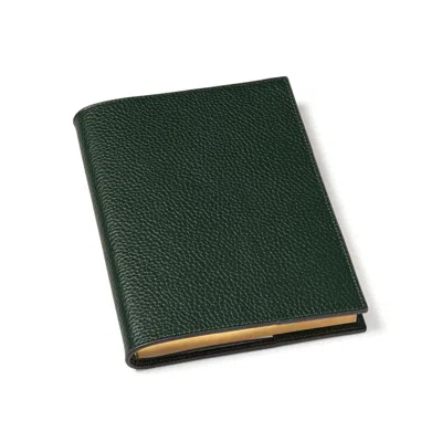 Aspinal Of London A5 Refillable Luxury Journal In Green