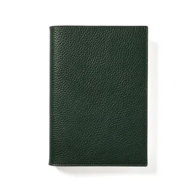 Aspinal Of London A5 Refillable Luxury Journal In Green