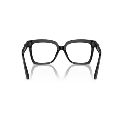Michael Kors 53mm Square Optical Glasses In Black