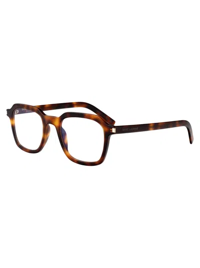 Saint Laurent Sl 715 Slim Opt Glasses In Brown