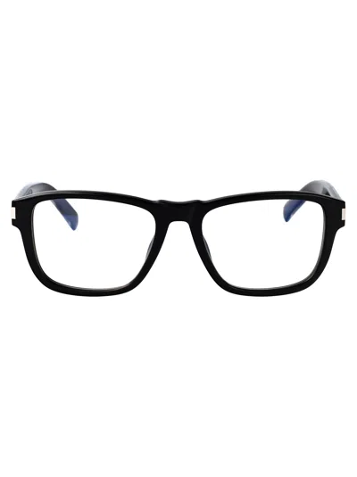 Saint Laurent Rectangle-frame Glasses In Black