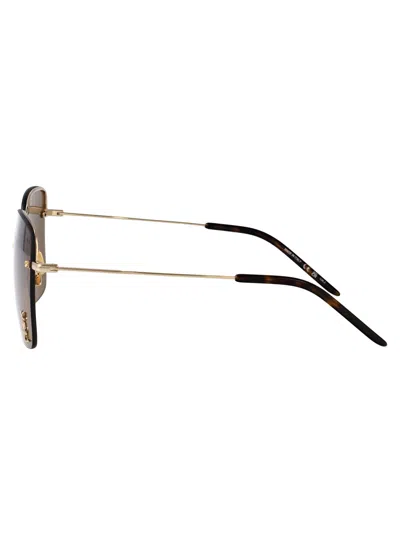 Saint Laurent Eyewear Sunglasses In Gold