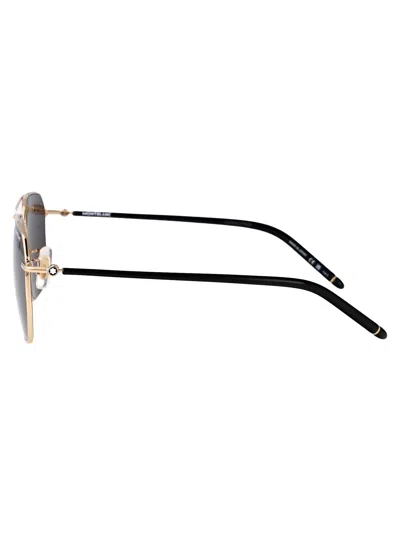 Montblanc Mb0367sa Sunglasses In Gold
